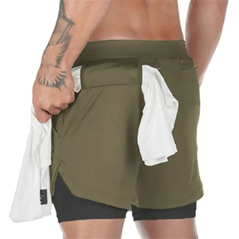 Camo 2-in-1 Running Shorts For Men - Next Gen Retail Store