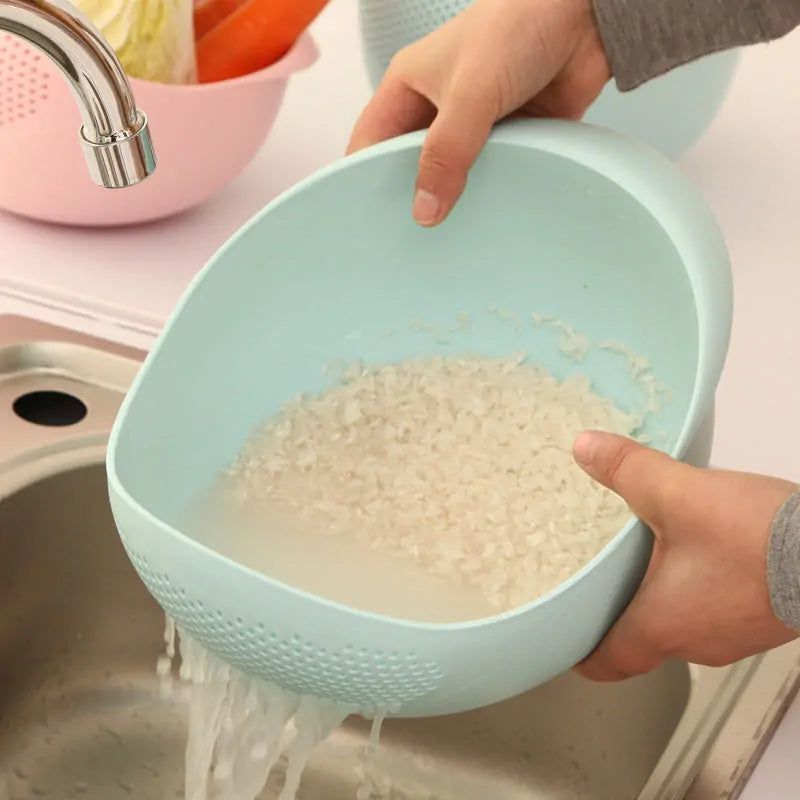 Silicone Colander Rice Bowl