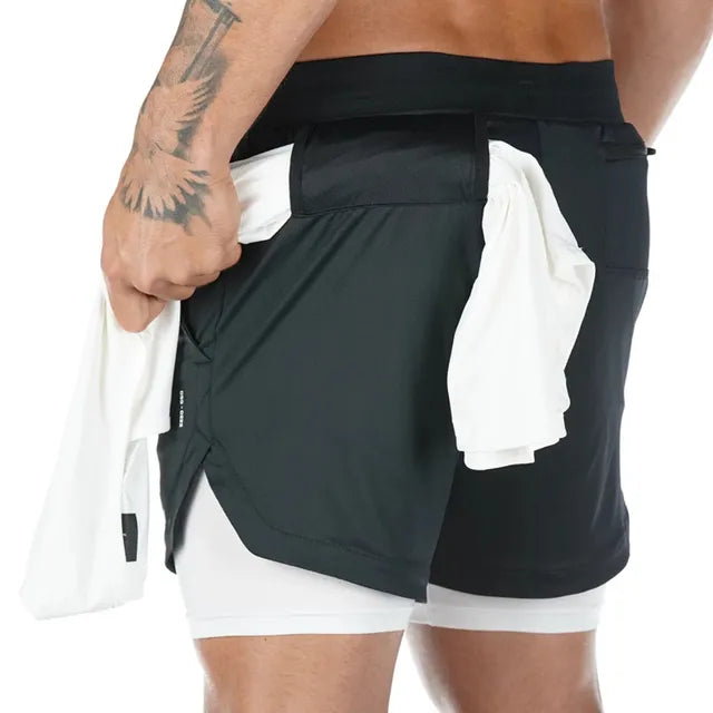 Camo Running Shorts Men Gym Sports - Next Gen Retail Store