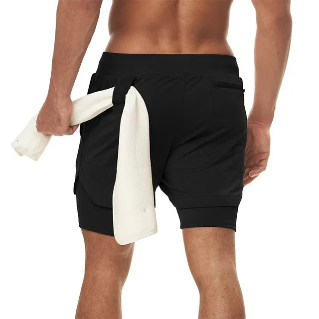 Camo Running Shorts Men Gym Sports - Next Gen Retail Store