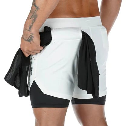 Camo 2-in-1 Running Shorts For Men - Next Gen Retail Store