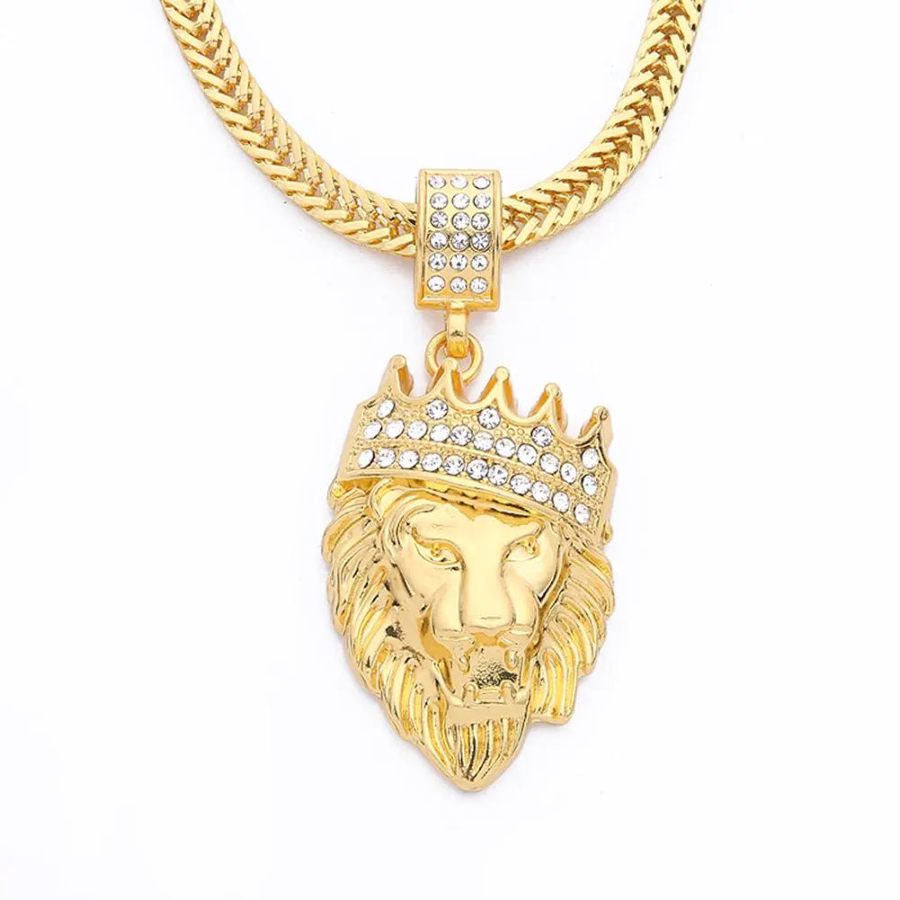 Men Lion Head Necklace - Next Gen Retail Store